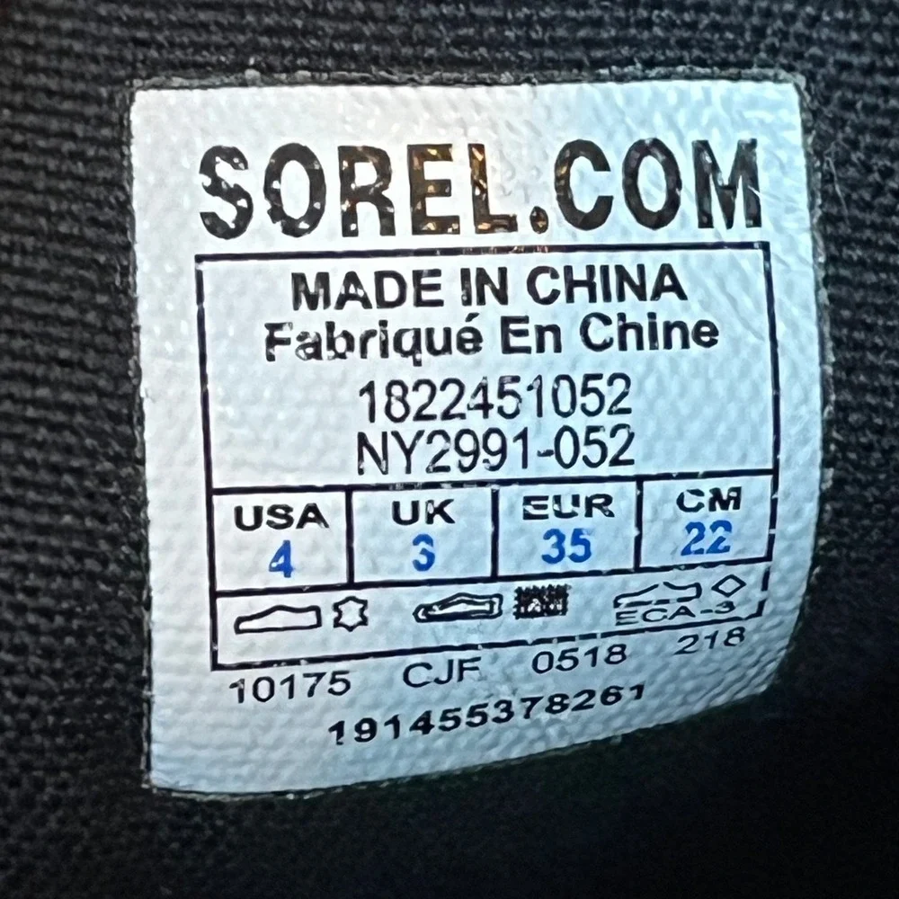 Sorel Joan of Arctic Wedge II Chelsea Boots Gray Suede Womens 5 Youth‎ 4 UK 3